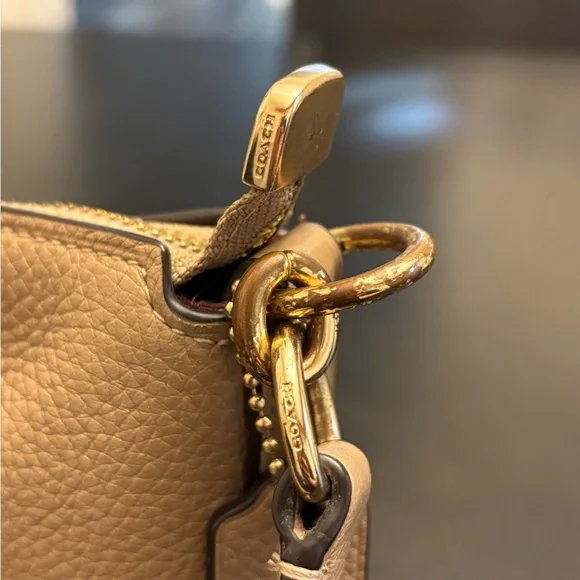 Small Marlon Coach Shoulder Bag Taupe - Picture 10 of 10